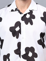 ATLEY WHITE HIBISCUS FLORAL PRINT SHIRT