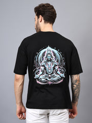 Lord Shiva Back Print Drop Shoulder Tshirt